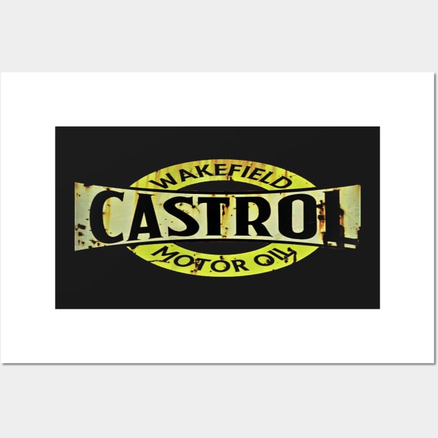 Castrol motor oil sign Wall Art by Andyt